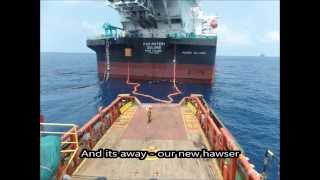 FSO FPSO BRIDON MOORING HAWSER CHANGE OUT [upl. by Eenaffit898]