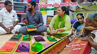 Darasuram silk sarees manufacturers and weavers  darasuram silk sarees direct from weavers [upl. by Amo15]