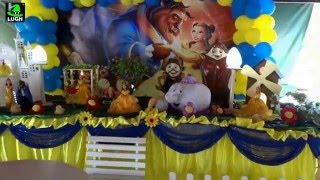 Decoração da Bela e a Fera para festa de aniversário infantil feminino belaeafera festainfantil [upl. by Judd]