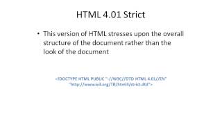 Choosing Doctype for HTML Documents [upl. by Kurys]