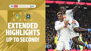 UP TO SECOND  Leeds United v Plymouth Argyle extended highlights [upl. by Ezitram]