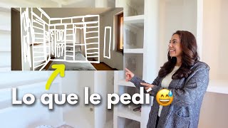 Le pedí a mi esposo el CLOSET de mi sueños 😅🥰 y así va quedando [upl. by Nirej]