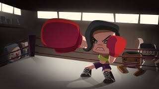 Mutant Busters Female Boxing Scene [upl. by Annavahs]