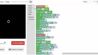 Blockly Games  Turtle  Level 9 [upl. by Lachman]