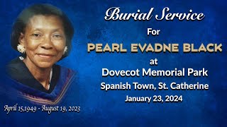 Burial Service for Pearl Evadne Black [upl. by Fang554]