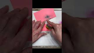 Retiform Technique in Card Making shorts cardmaking coloringtechniques diy papercrafting [upl. by Zoarah]