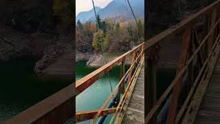 Ponte sospeso sul lago di Redona urbex urbexitalia shorts [upl. by Chessy]