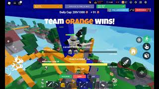 A match when I turned level 52 in Bedwars [upl. by Nygem]