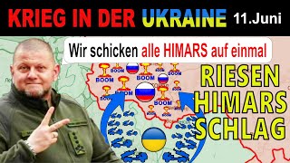 11JUNI TOTALE VERWÜSTUNG  Russische Basen von 308 HIMARSRaketen getroffen  UkraineKrieg [upl. by Francyne]