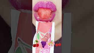 ASMR Cherry Popsicle Eating Sounds chewchewasmr575 [upl. by Granlund373]