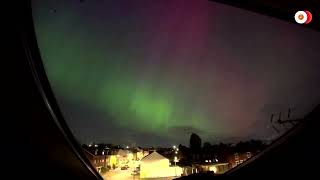 Northern Lights seen over Switzerland England  REUTERS [upl. by Groark30]