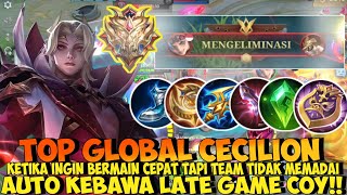 Beginilah Kalo Ketemu Team Yang Tidak Sinkron Auto Jadi Hard Game‼️Build Cecilion Tersakit 2024 [upl. by Paryavi271]