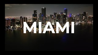 Drone  Miami Skyline  Mavic 3 Pro  mavic3pro citylights dronelife [upl. by Akcirre]