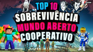 Top 10 Melhores Jogos de Sobrevivência Coop de mundo aberto para Pc e Consoles ⛏ [upl. by Ojoj]