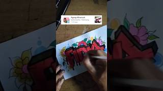 Fidia lattering graffiti calligrahy art drawing [upl. by Hamer]