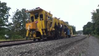 Metro NorthLeroy tamping with Plasser GRM 2000 [upl. by Artima]