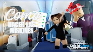 Como hacer las misiones de cabin crew🤌✈️ [upl. by Obocaj837]