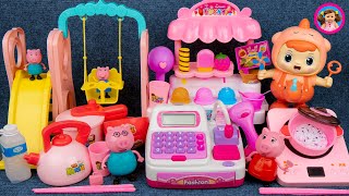 9 Minutes Satisfying with Unboxing Peppa Pig Ice Cream Store Slide Toy Collection ASMR Review Toys [upl. by Swamy]