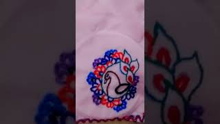 Embroidery for hanky beautiful mehndi designlike subscribe subscribe sorts song [upl. by Hasan]