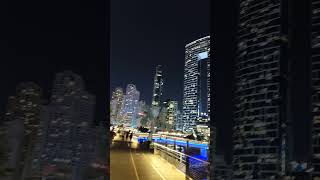 Dubai JBR Night view dubai shorts shortsfeed [upl. by Cleres]