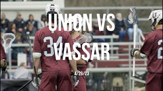 Union Lacrosse Vs Vassar  2023 [upl. by Stillas339]