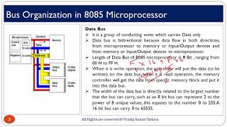 Bus Organization in 8085 Microprocessor  How Buses work in Microprocessor [upl. by Joana960]