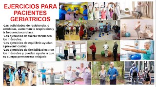 EJERCICIOS PARA PACIENTES GERIATRICOS [upl. by Aidan]