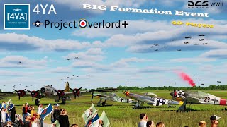 4YA Project Overlord 40 Players Big Formation Event  DCS World WW2 [upl. by Irma]