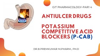 Potassium Competitive Acid Blockers PCAB  GIT Pharmacology  Part 4 [upl. by Atteval]