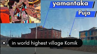 yamantaka Puja in world highest village Komik 🌎 viralvideo [upl. by Ynolem803]