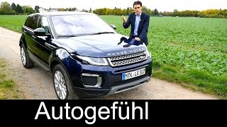 Range Rover Evoque Facelift FULL REVIEW test driven MY2016  Autogefühl [upl. by Eednar526]