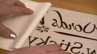 Sticky Words Vinyl Lettering Application Video [upl. by Rodge874]