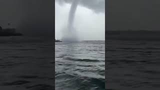 Waterspout Transforms into a Tornado l Amazing Video  103 tornado hurricane [upl. by Attenwahs792]