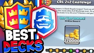 Best 2v2 DECK COMBOS in CLASH ROYALE  6 DECKS that DESTORY [upl. by Aifas]