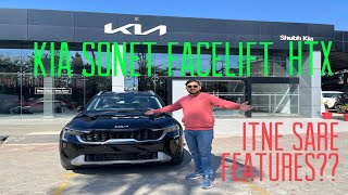 KIA SONET FACELIFT 2024 HTX  DCT Full Review  New Changes  Features Price  Variants  Space [upl. by Yadsnil406]