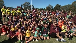 Maroons fans meet their heroes [upl. by Doomham]