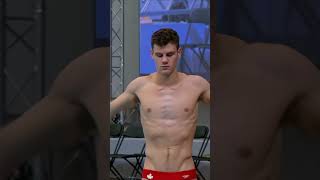 Vincent Riendeau Canadian Diver in Red Speedo Gear SPRINGBOARD Diving Competition fyppage [upl. by Yakcm]