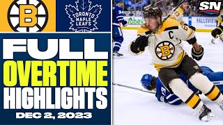 Boston Bruins at Toronto Maple Leafs  FULL Overtime Highlights  December 2 2023 [upl. by Antoinetta]