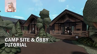 Bloxburg Camp Site and Obstacle Course Speedbuild Tutorial [upl. by Stultz316]