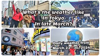 Tokyo Japan Weather in Late March  Our Fams Spring experience🇵🇭 [upl. by Ahseenat]