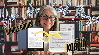 Kobo Libra 2 Color EInk Walkthrough and Converting Kindle Books for Kobo [upl. by Eerej]