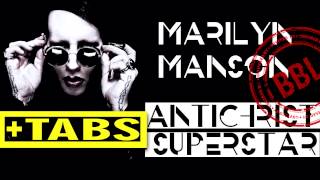 Marilyn Manson  Antichrist Superstar Bass cover Play Along With Tabs [upl. by Raynah]