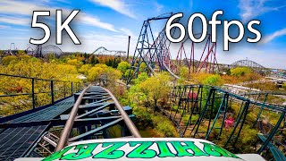 Whizzer front seat onride 5K POV 60fps Six Flags Great America [upl. by Niar40]