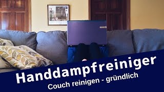 Handdampfreiniger  Couch reinigen [upl. by Atsillak]