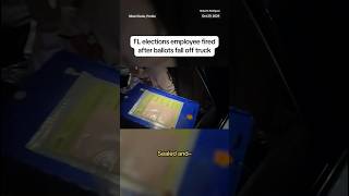 Florida elections employee fired after ballots fall off truck [upl. by Papp]