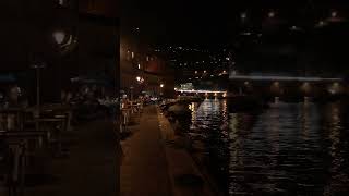 villefranchesurmer villefranche beach night tourism travel shorts short shortvideo video [upl. by Anehc]