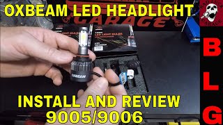 OXBEAM LED HEADLIGHT REVIEW [upl. by Anson914]