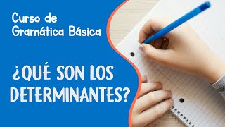 Determinantes en español y sus tipos  Curso de Gramática Básica [upl. by Aik]