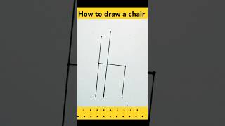 How to draw a chair chair easy drawing shorts [upl. by Ajiram]