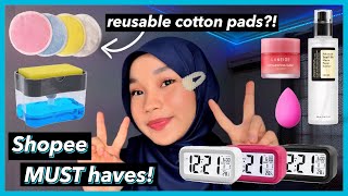 SHOPEE HAUL  Cheap MUST Have Items  Phone case Alarm Clock Accessories Beauty Blender [upl. by Norad]